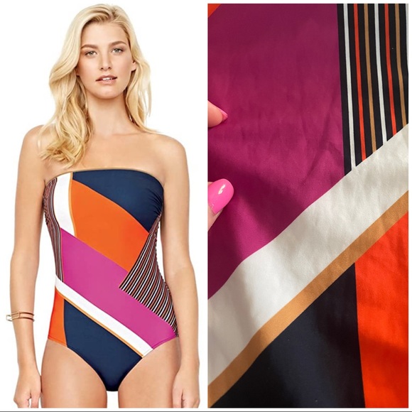 Gottex Other - NWOT: Maritime Bandaeu One Piece Swimsuit Sz:14